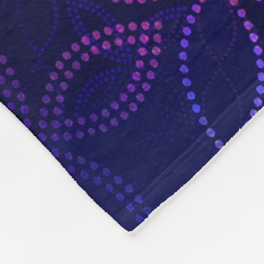 Paarse krachtpatser fleece deken (Hoek)