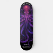 Paarse Kraken Tentakels Oceaan Zee Monster Octopus Persoonlijk Skateboard (Voorkant)