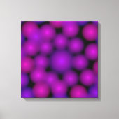 Paarse kralen vanaf een afstand canvas afdruk (Voorkant)