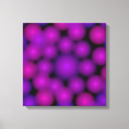 Paarse kralen vanaf een afstand canvas afdruk