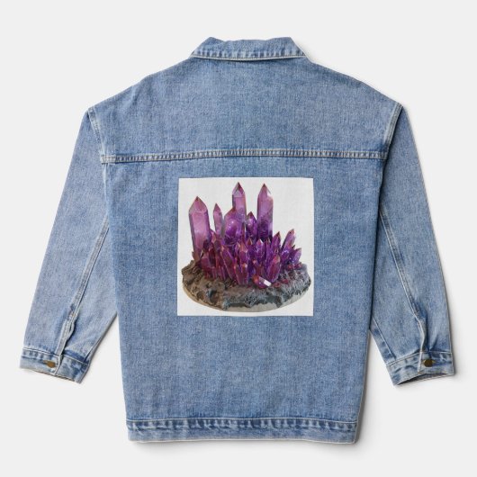 paarse kristal denim jacket (Achterkant)