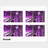 Paarse kristal Passion Rechthoekige Sticker (Vel)