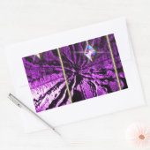 Paarse kristal Passion Rechthoekige Sticker (Envelop)