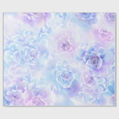 Paarse-kristal Roos Cadeaupapier (Vlak)