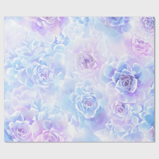 Paarse-kristal Roos Cadeaupapier (Vlak)