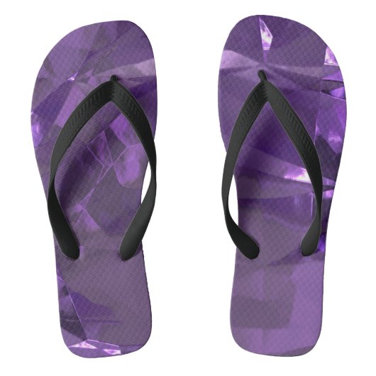 Paarse Kristal Teenslippers (Voetbed)