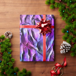 Paarse kristallen. cadeaupapier
