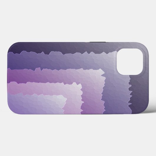Paarse kristallen Case-Mate iPhone case (Achterkant (horizontaal))