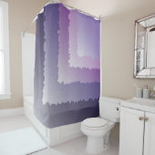 Paarse kristallen douchegordijn (In situ)