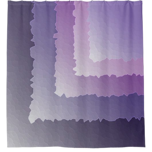 Paarse kristallen douchegordijn (Voorkant)