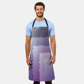 Paarse kristallen schort (Gedragen)