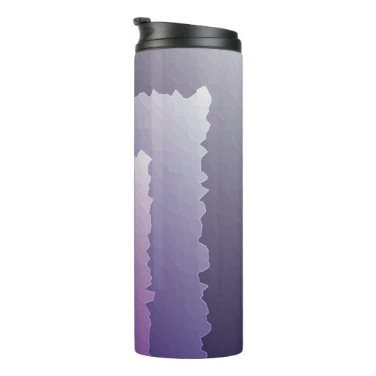 Paarse kristallen thermosbeker (Geroteerd rechts)
