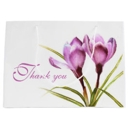 Paarse kroatische waterverf kunst dank je cadeauta groot cadeauzakje