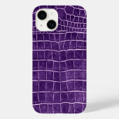 Paarse krokodil Case-Mate iPhone case (Achterkant)