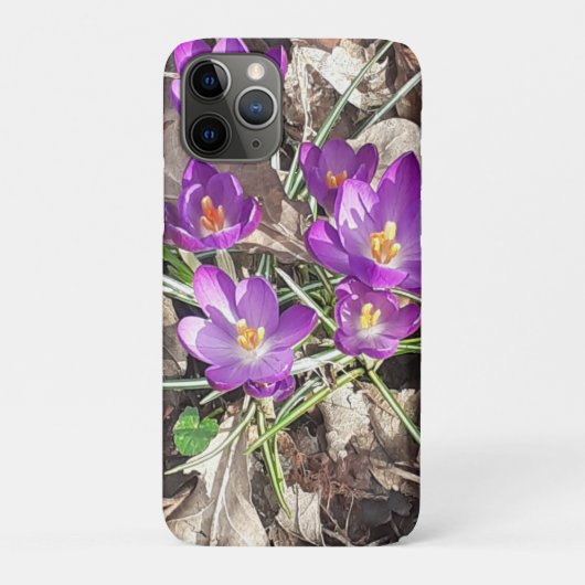 Paarse krokoes Case-Mate iPhone case (Achterkant)