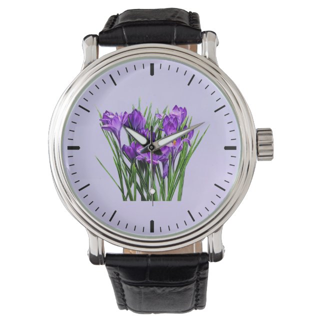 Paarse Krokozen Horloge (Voorkant)