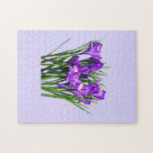 Paarse Krokozen Legpuzzel (Horizontaal)