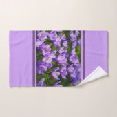 Paarse Krokus Bloem Bad Handdoek (Handdoek)