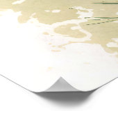 Paarse Krokus Bloem Bloemenschildering in Waterver Poster (Hoek)