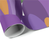 Paarse Krokus Bloemen Cadeaupapier (Rol Hoek)