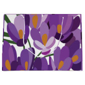 Paarse Krokus Bloemen Groot Cadeauzakje (Voorkant)
