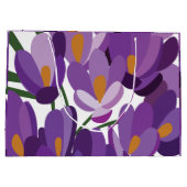 Paarse Krokus Bloemen Groot Cadeauzakje (Achterkant)