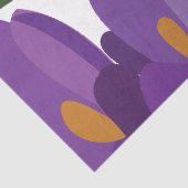 Paarse Krokus Bloemen Tissuepapier (Detail)