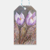 PAARSE KROKUS GEVEN LIEFDE MET PASEN CADEAULABEL (Voorkant)