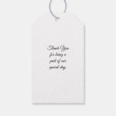 Paarse Krokus Gift Labels Cadeaulabel (Achterkant)