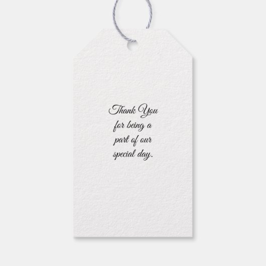 Paarse Krokus Gift Labels Cadeaulabel (Achterkant)