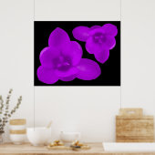 Paarse Krokus Print (Keuken)