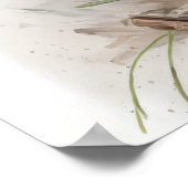 Paarse Krokusbloemen Art Print Poster (Hoek)