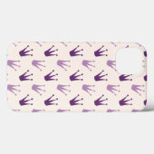Paarse kronen iPad Case (Achterkant (horizontaal))