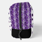 Paarse kronkelharten, pom Poms, Megafone Pattern Toilettasje (Rechts)