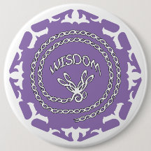Paarse Kroon Chakra "Wisdom" Libel Witte Achtergro