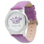 Paarse kroon horloge (Gekanteld)