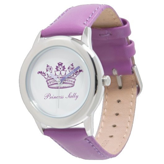 Paarse kroon horloge (Gekanteld)