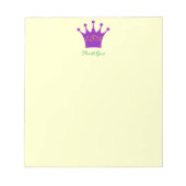 Paarse kroon notitieblok (Voorkant)