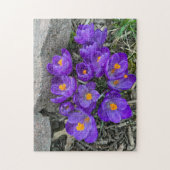  Paarse Kroonbloemen in tuinpuzzels Legpuzzel (Verticaal)
