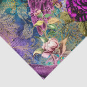 Paarse kroonpak met ontkoppeling van bloemen tissuepapier (Detail)