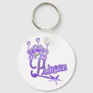 Paarse kroonprinses sleutelhanger