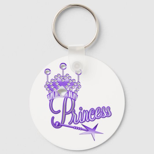 Paarse kroonprinses sleutelhanger (Voorkant)