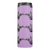 Paarse kroonthermische warmkoude reiswieg thermosbeker (Achterkant)