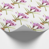 Paarse kroonwinkels cadeaupapier (Hoek)