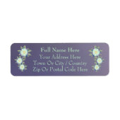 Paarse krottenwijk met Blauwgroen Etiket (Voorkant)