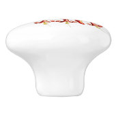 Paarse krowned Fairy Hummingbird Keramische Knop (Zijkant)