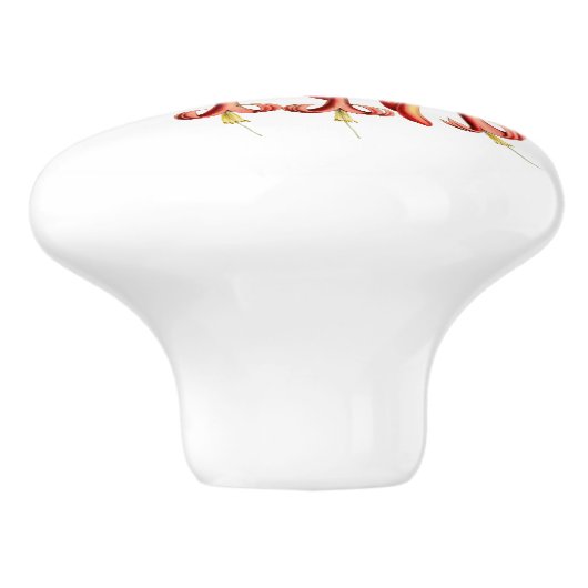 Paarse krowned Fairy Hummingbird Keramische Knop (Zijkant)