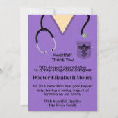 Paarse kruiden zuster Dank je kaart (Voorkant)