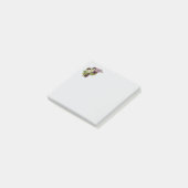 Paarse Kruis En Bloemen Post-it® Notes (Schuin)