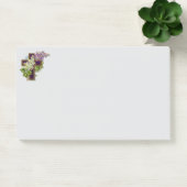 Paarse Kruis En Bloemen Post-it® Notes (Kantoor)